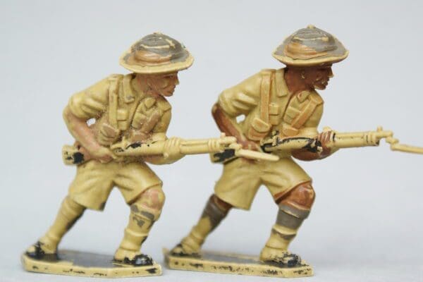 SOLD Lone Star African Troops Advancing with Fixed Bayonets