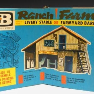 SOLD Livery Stable/Farmyard Barn Make-up Model Boxed