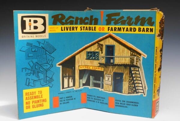 SOLD Livery Stable/Farmyard Barn Make-up Model Boxed