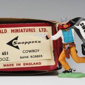 SOLD Herald "I'm A Swoppet!" Cowboy Bank Robber (White)