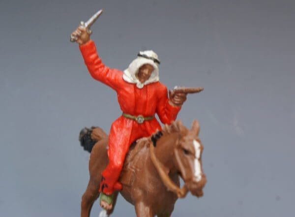 Crescent Mounted Arab with Pistol and Dagger