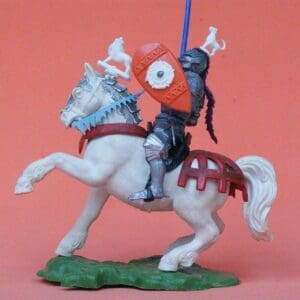 SOLD Britains C15th Mounted Knight with Standard