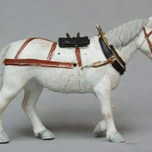 SOLD Britains Cart Horse - WHITE PVC Plastic!