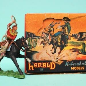 SOLD Herald Zang Mounted Cowboy Lassoing