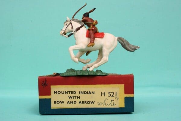SOLD Herald Zang Mounted Indian Brave - Boxed