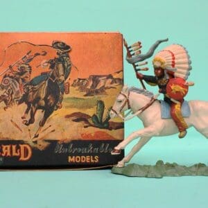 SOLD Herald Zang Mounted Indian Chief - Boxed