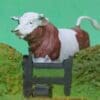 Britains Polythene Plastic Bull - Later CARAMEL Markings - Image 4