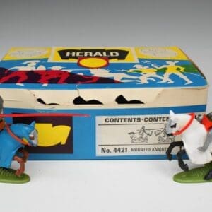 SOLD Britains Herald Mounted Knights - Full Counter Box!