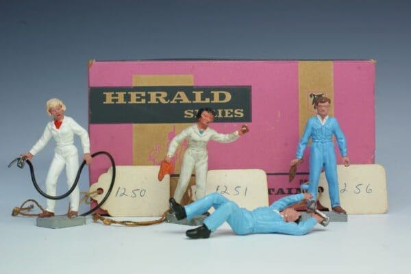 SOLD Britains Garage Attendants Trade Box