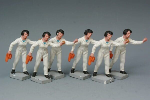 SOLD Britains Garage Attendants - Girl Cleaning x 6