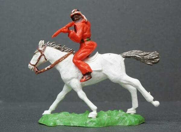 Crescent Mounted Arab Firing Musket - WHITE Horse #2
