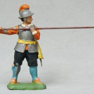 SOLD ECW Roundhead Pikeman - Dull Silver Plastic
