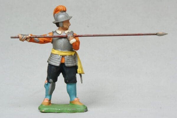 SOLD ECW Roundhead Pikeman - Dull Silver Plastic