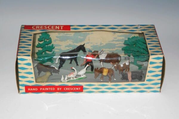 SOLD Crescent Farm Set - Display Window Box!