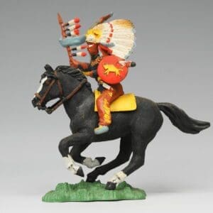 SOLD Herald Zang Mounted Indian Chief - NAVY Shirt
