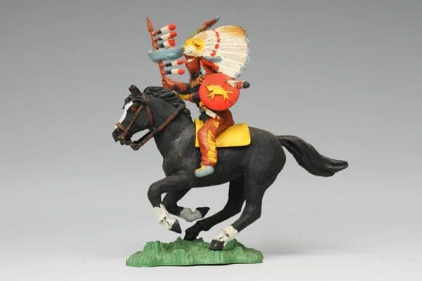 SOLD Herald Zang Mounted Indian Chief - NAVY Shirt