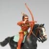 SOLD Herald Zang Mounted Indian Brave with Bow - SMOOTH Horse