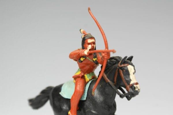 SOLD Herald Zang Mounted Indian Brave with Bow - SMOOTH Horse