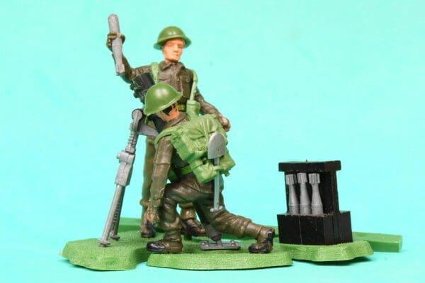 Swoppet Infantry in Action! Mortar Crew Set