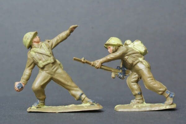 SOLD Cherilea Khaki Infantry - Matching Pair
