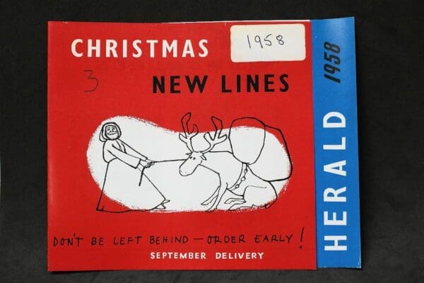 Herald Christmas New Lines Leaflet 1958 (Facsimile)