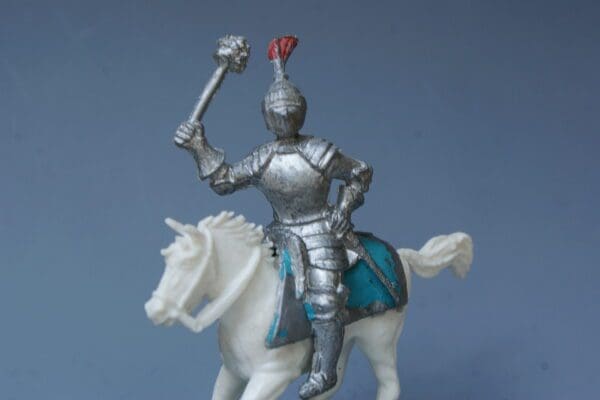 Crescent Mounted Knight with Raised Mace - RARE!