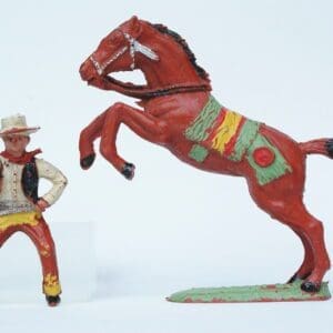 SOLD VP Mounted Cowboy on Leaping Horse #2