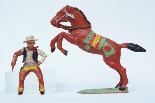 SOLD VP Mounted Cowboy on Leaping Horse #2
