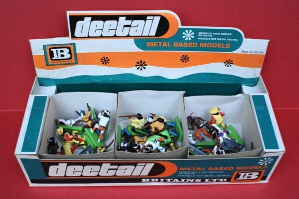 SOLD Britains Deetail Apache Indians - Counter Trade Box