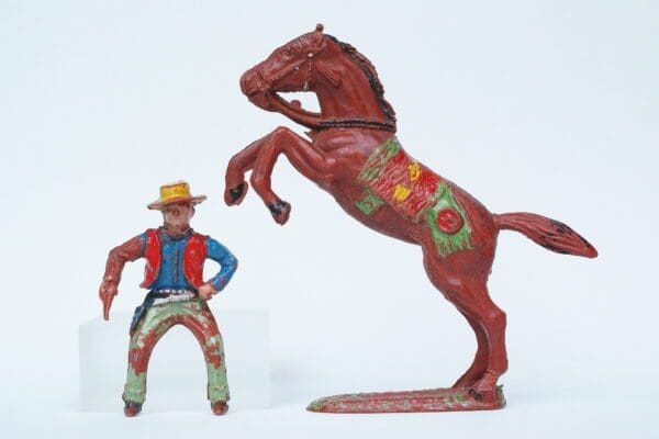 SOLD VP Mounted Cowboy on Leaping Horse #1