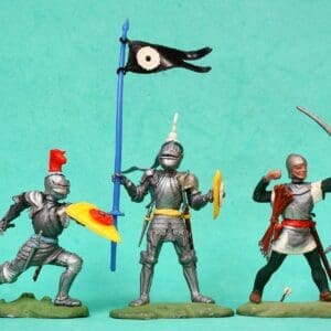 SOLD Swoppet Knights 3 Figure Loose Set