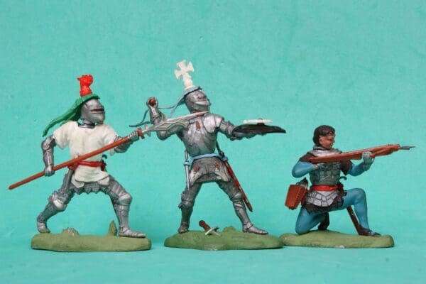 SOLD Swoppet Knights 3 Figure Loose Set #3
