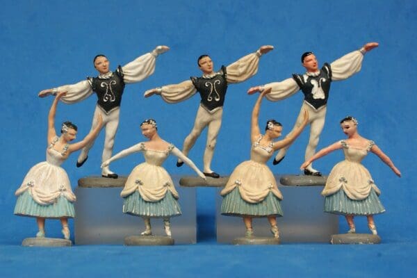 SOLD Herald Zang BLUE Ballet Dancers 'Curtain Call'