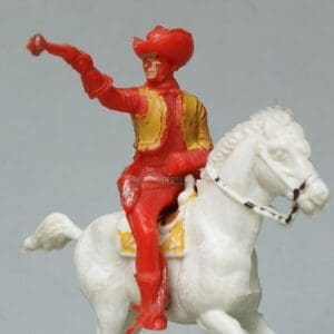 Cherilea 54mm Mounted Cowboy Firing Pistol