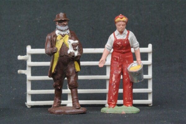 SOLD Britains Shepherd & Girl with Bucket - Lead Moulds