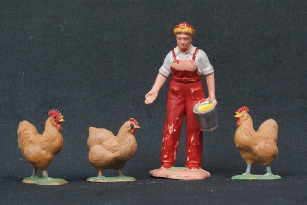 SOLD Britains Girl with Bucket & Hens - Lead Moulds