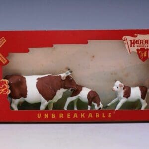 SOLD Herald Cow & Calves Display - Red Windmill Carton