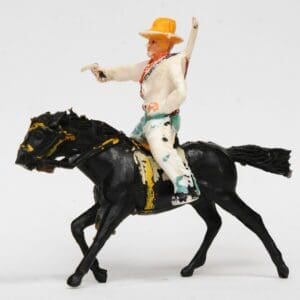 SOLD Timpo Early Plastic Mounted Cowboy (Lead Mould)
