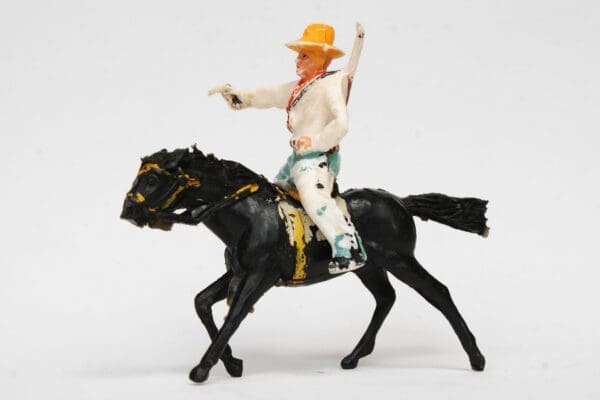 SOLD Timpo Early Plastic Mounted Cowboy (Lead Mould)