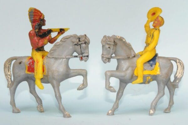SOLD Hilco Wild West Mounted Cowboy and Indian