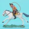 SOLD Herald Swoppet Mounted Cowboy with Lasso