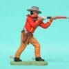 SOLD Herald Swoppet Cowboy Standing Firing Rifle