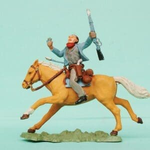 SOLD Herald Swoppet Mounted Cowboy Wounded by Arrow