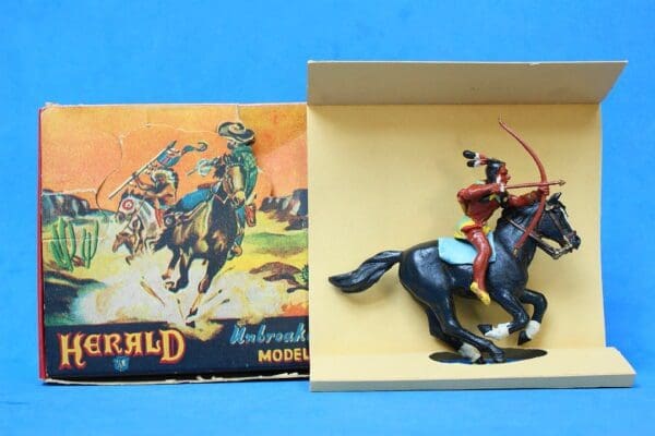 SOLD Herald Zang Mounted Indian with Bow - VNMB!