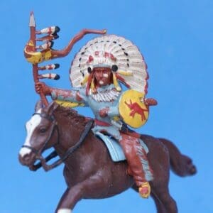 Herald Zang Mounted Indian Chief - BROWN Horse