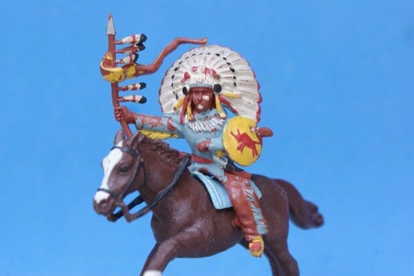 Herald Zang Mounted Indian Chief - BROWN Horse