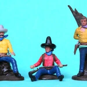 SOLD Britains Swoppet Cowboys 3-Figures (2nd Series)