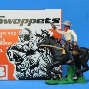 SOLD Swoppet Cowboy Firing Mounted (2nd Series)