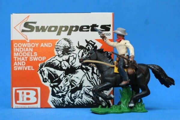 SOLD Swoppet Cowboy Firing Mounted (2nd Series)