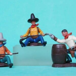 SOLD Britains Swoppet Cowboys 3-Figures (2nd Series)